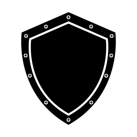 security shield isolated icon vector illustration designのイラスト素材
