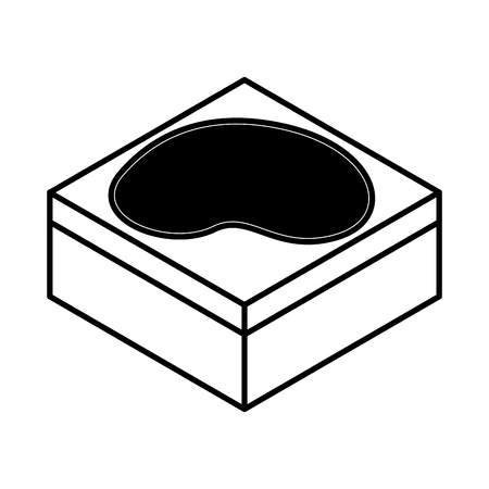 Lake terrain isometric icon vector illustration design.のイラスト素材