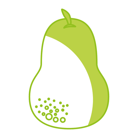 pear fresh fruit icon vector illustration designの写真素材