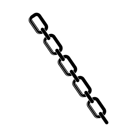 steel chain isolated icon vector illustration designのイラスト素材