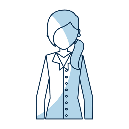 Scientific woman avatar icon vector illustration designのイラスト素材