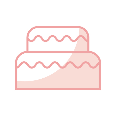 delicious birthday cake icon vector illustration designのイラスト素材