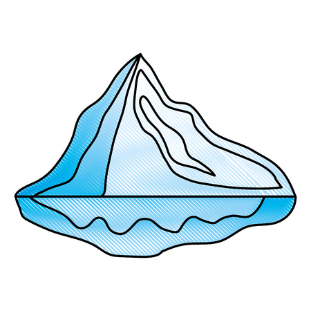 Mountain peak emblem icon vector illustration designのイラスト素材