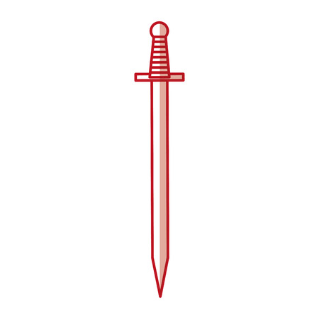 Artistic sword isolated icon vector illustration designのイラスト素材