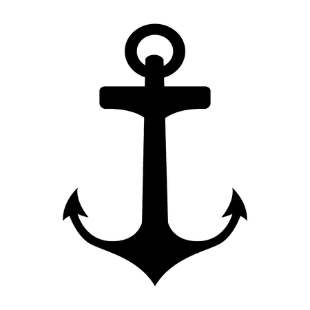 Anchor artistic isolated icon vector illustration designのイラスト素材