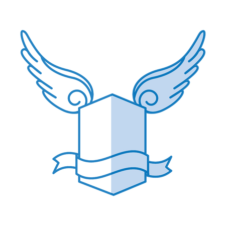 Frame with wings icon vector illustration designのイラスト素材