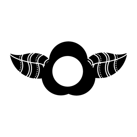 Rose flower tattoo icon vector illustration designのイラスト素材