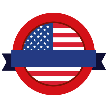 united states of america emblematic seal vector illustration designのイラスト素材