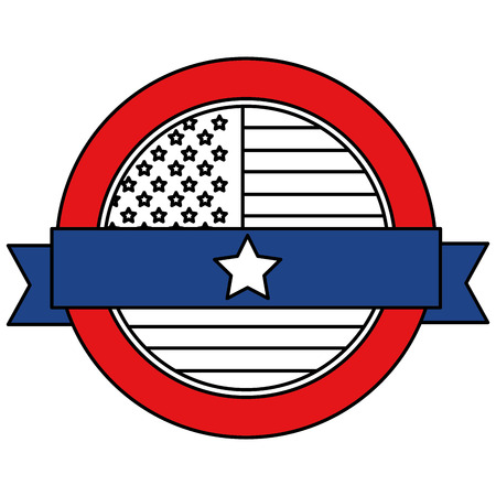 united states of america emblematic seal vector illustration designのイラスト素材