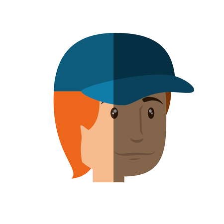 Man cute cartoon icon vector illustration graphic designのイラスト素材