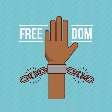 freedom stop racism image vector illustration designのイラスト素材