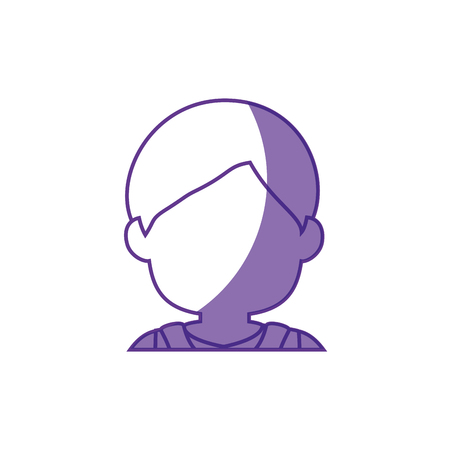 man avatar icon over white background. vector illustrationのイラスト素材