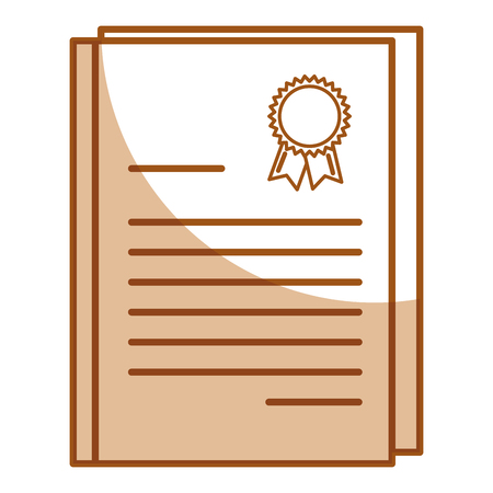 graduation certificated isolated icon vector illustration designのイラスト素材