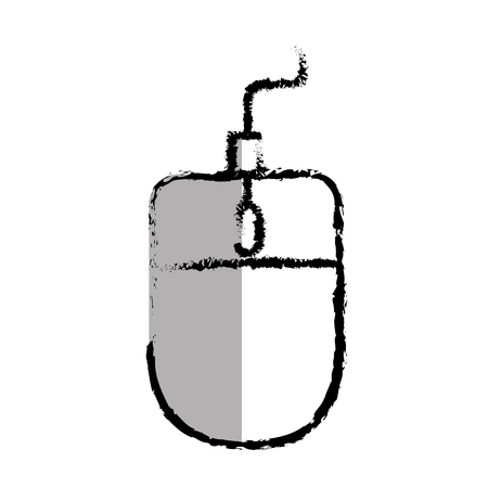 computer mouse isolated icon vector illustration designのイラスト素材