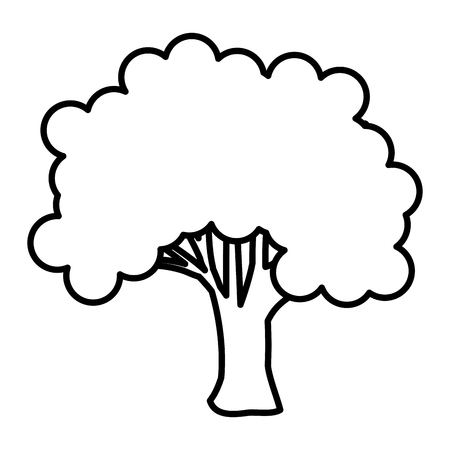 tree plant nature isolated icon vector illustration designのイラスト素材