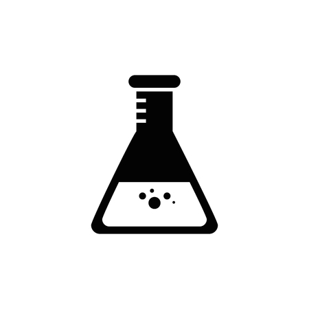 Chemistry flask glass icon vector illustration graphic designのイラスト素材