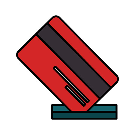 credit card isolated icon vector illustration designのイラスト素材