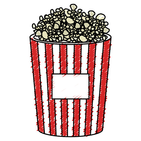 pop corn isolated icon vector illustration designのイラスト素材