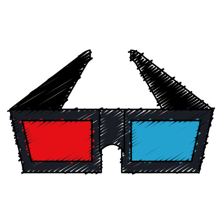 glasses 3d isolated icon vector illustration designのイラスト素材