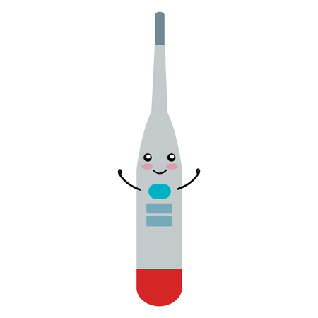 medical thermometer kawaii character vector illustration designのイラスト素材