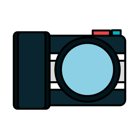 camera photographic isolated icon vector illustration designのイラスト素材