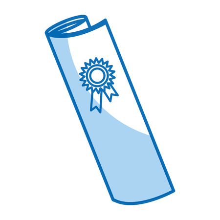 graduation certificated isolated icon vector illustration designのイラスト素材