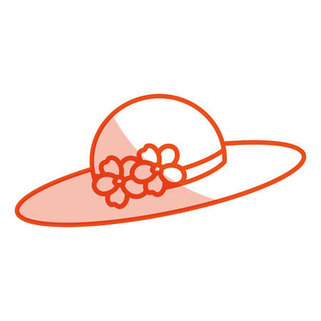 Nice summer hat icon vector illustration designのイラスト素材