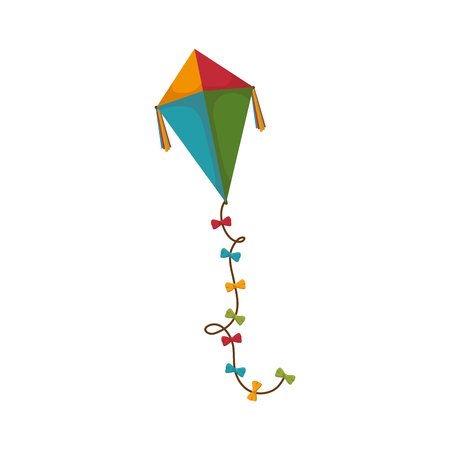 cute kite flying icon vector illustration designのイラスト素材