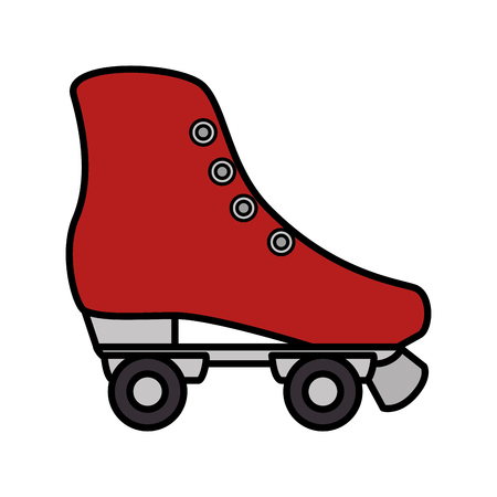 retro skate isolated icon vector illustration designのイラスト素材