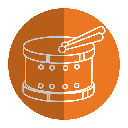 drum instrument toy icon vector illustration designのイラスト素材