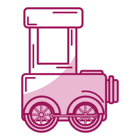 cute train toy icon vector illustration designのイラスト素材