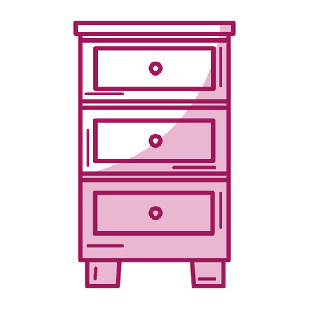wood drawer isolated icon vector illustration designのイラスト素材