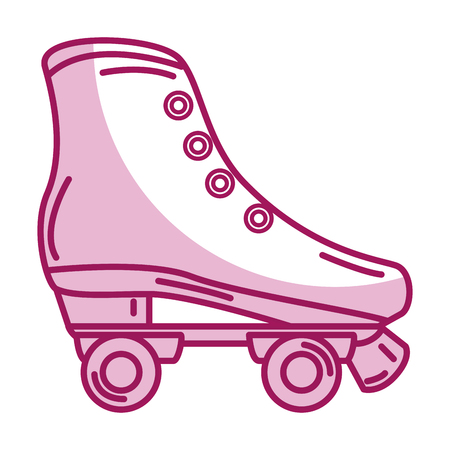 retro skate isolated icon vector illustration designのイラスト素材