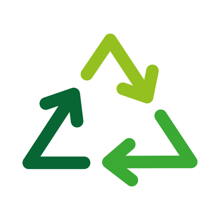 Recycle arrows symbol vector illustration icon design graphicのイラスト素材