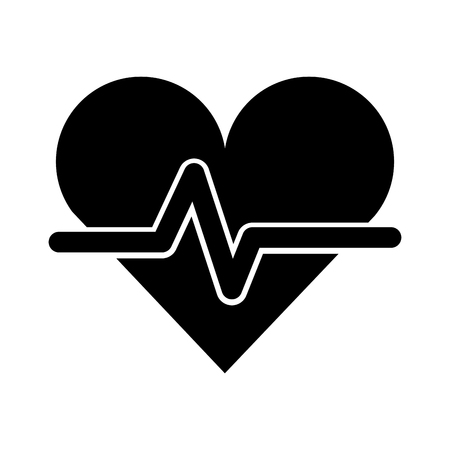 Cardiology heart beat vector illustration graphic designのイラスト素材