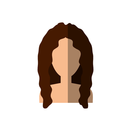 Young woman profile icon vector illustration graphic designのイラスト素材