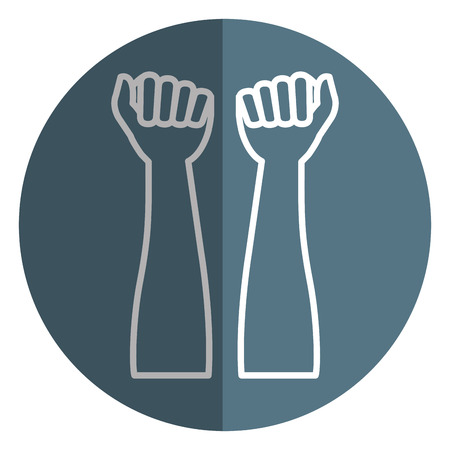 hands human raised icon vector illustration designのイラスト素材