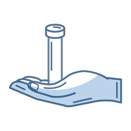 tube test with blood icon vector illustration designのイラスト素材