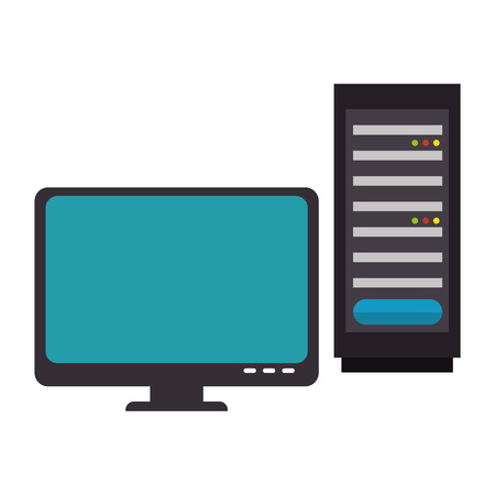computer desktop isolated icon vector illustration designのイラスト素材