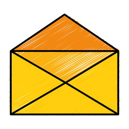 envelope mail isolated icon vector illustration designのイラスト素材
