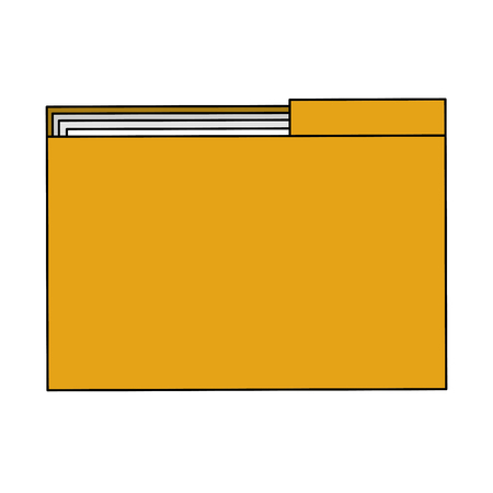 folder document isolated icon vector illustration designのイラスト素材
