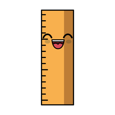 ruler icon over white background. colorful design. vector illustrationのイラスト素材