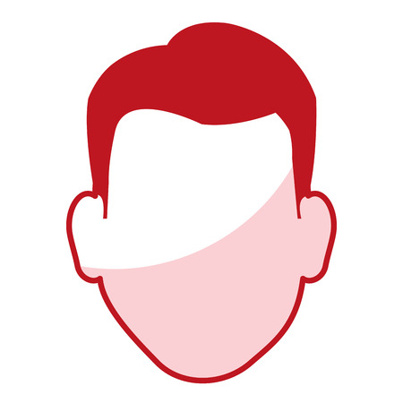 young man head avatar vector illustration designのイラスト素材