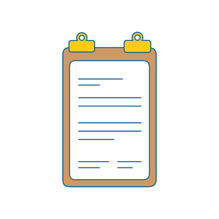 report table icon over white background. vector illustrationのイラスト素材