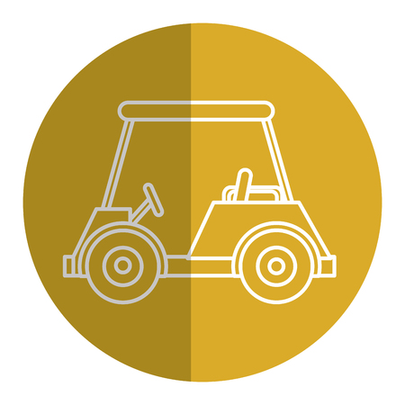 golf car isolated icon vector illustration designのイラスト素材
