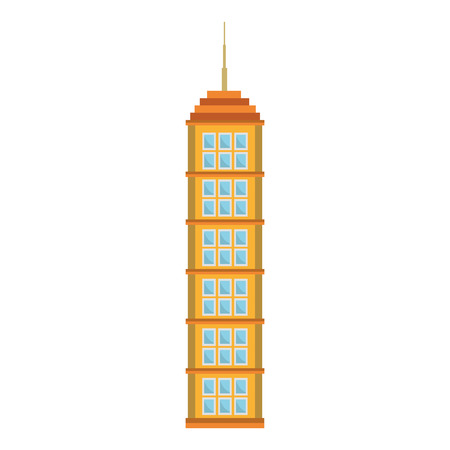 building exterior isolated icon vector illustration designのイラスト素材