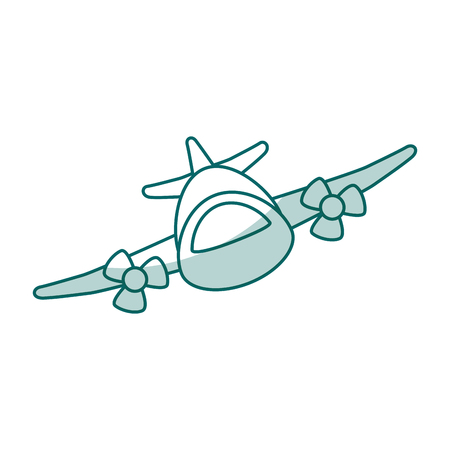 airplane flying isolated icon vector illustration designのイラスト素材