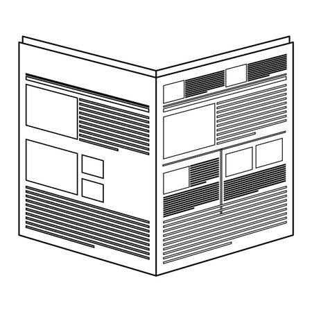 newspaper daily isolated icon vector illustration designのイラスト素材
