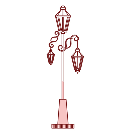 park lantern isolated icon vector illustration designのイラスト素材