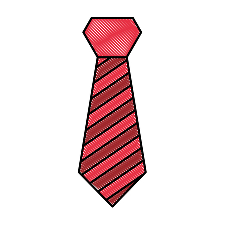 isolated fashion tie vector illustration graphic designのイラスト素材